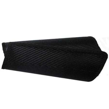 NATIONAL SAFETY APPAREL S01Mc7 7" Double-Layer Black Polyester Mesh Sleeve - Cut Level 4,  S01MC7X-L